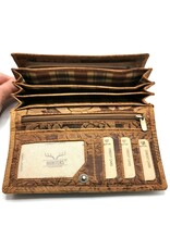 Hunters Leather wallets - Hunters Wallet with Roses Vintage leather