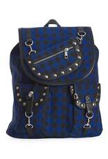 Banned Backpacks - Banned  Yamy Tartan backpack  black-blue
