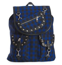 Banned Banned  Yamy Tartan rugzak  zwart-blauw