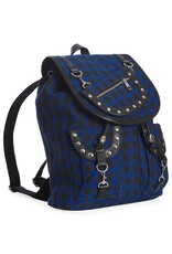 Banned Backpacks - Banned  Yamy Tartan backpack  black-blue