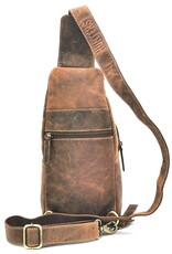 Hunters Leather Shoulder bags  Leather crossbody bags - Hunters Crossbody-Sling bag brown