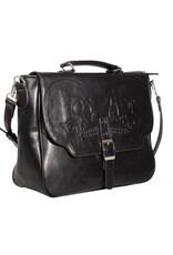 Banned Gothic bags Steampunk bags - Banned  Embossed Twin Skull Shoulder Bag - Unisex