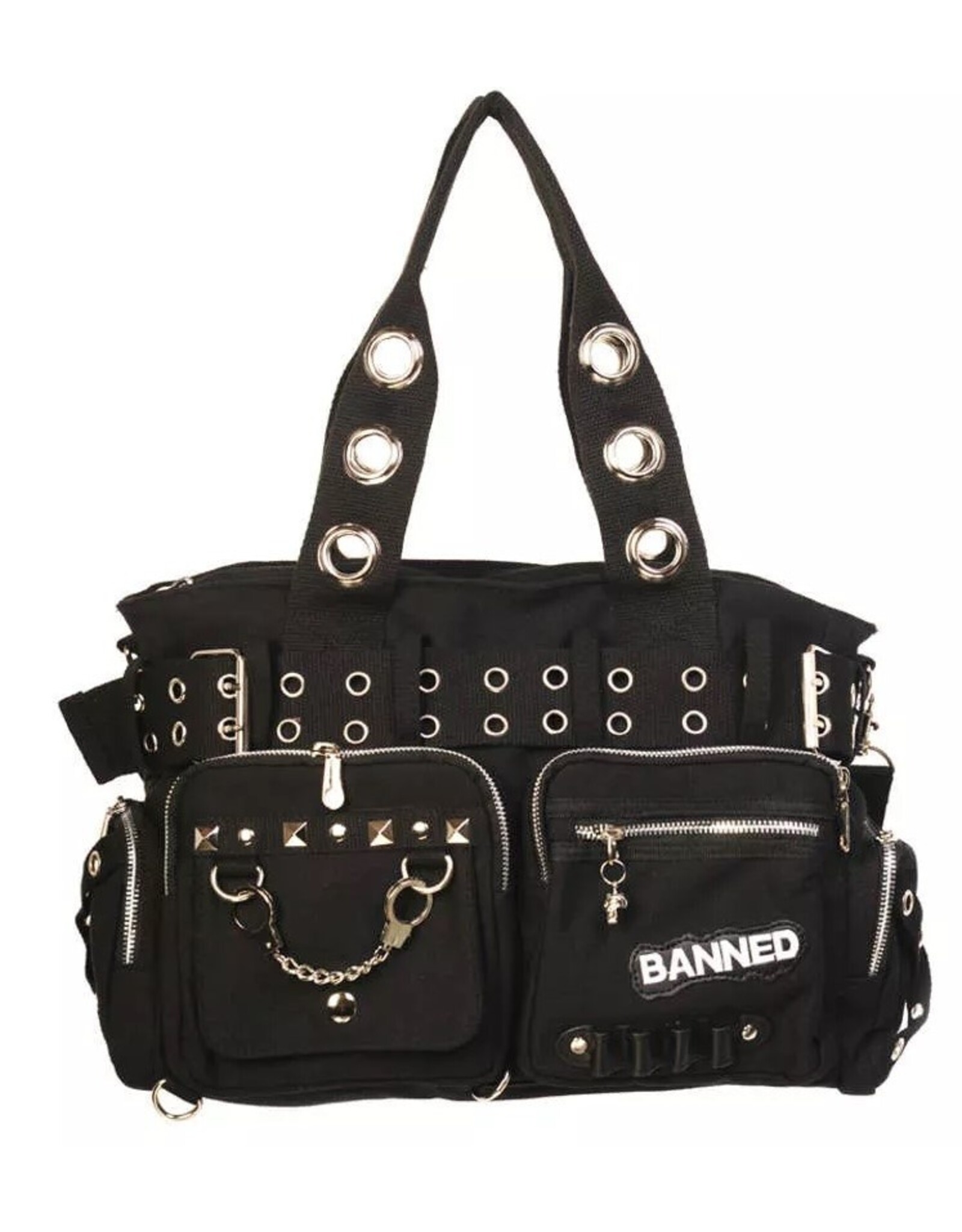 Banned Gothic Tassen Steampunk Tassen - Banned Sweet Revenge Handtas (zwart)