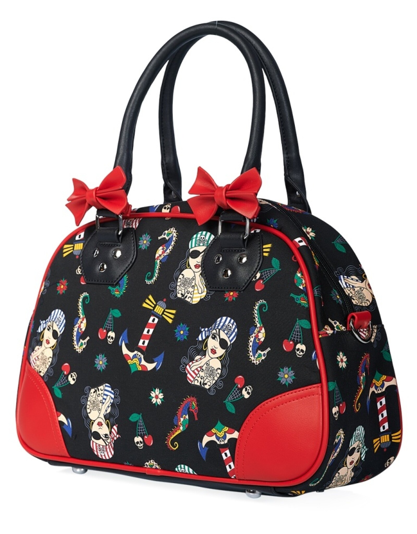 Banned Retro bags Vintage bags - Banned Banned Anchor Pin Up Rockabilly Handbag