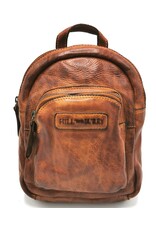 HillBurry Leather backpacks Leather shoppers - HillBurry Mini Backpack Washed Leather Vintage look cognac