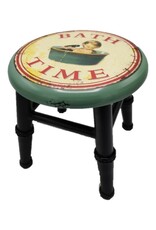 Trukado Miscellaneous - IJzeren Vintage Kruk - Plantentafel "Bath Time"