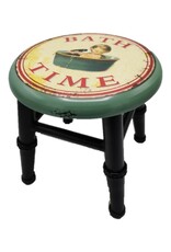 Trukado Miscellaneous - Iron Vintage Stool - Plant table "Bath Time"