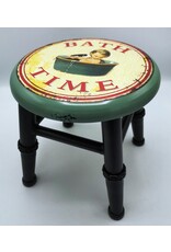 Trukado Miscellaneous - Iron Vintage Stool - Plant table "Bath Time"