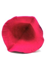 Trukado Miscellaneous - Felt pointed hat "Flowers Fantasy" Fuchsia-purple