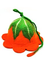 Trukado Miscellaneous - Vilten hoed Oranje Bloem