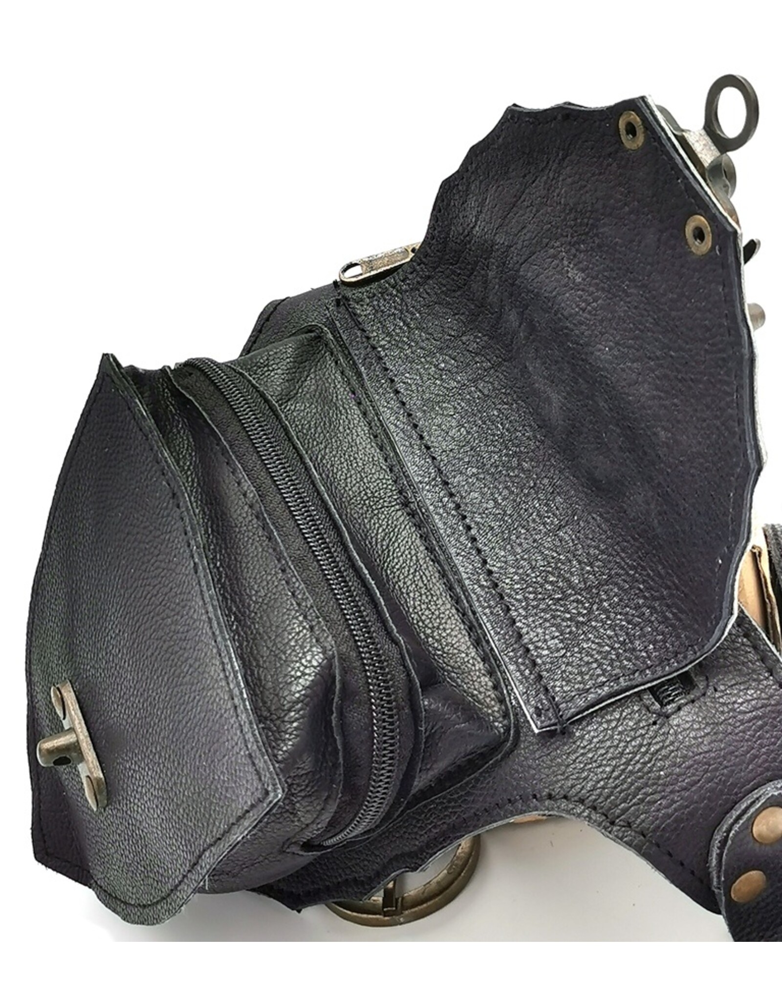 Trukado Leather Festival bags, waist bags and belt bags - Leather Waist bag Ibiza with Vintage hook