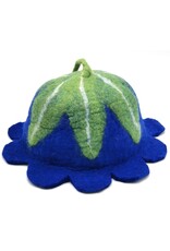 Trukado Miscellaneous - Felt hat Flower Blue-green