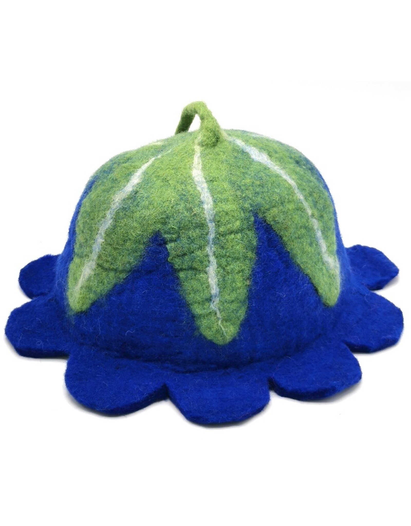 Trukado Miscellaneous - Felt hat Flower Blue-green