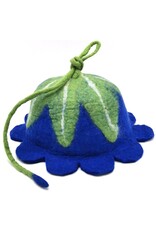 Trukado Miscellaneous - Felt hat Flower Blue-green