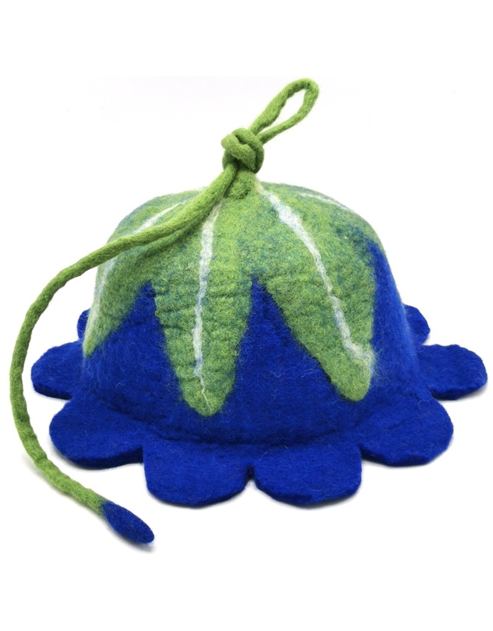 Trukado Miscellaneous - Felt hat Flower Blue-green