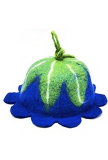 Trukado Miscellaneous - Felt hat Flower Blue-green