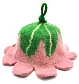 Trukado Felt hat Flower Soft pink-green