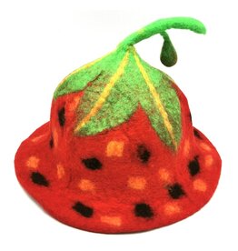 Trukado Felt hat "Fantasy Berry" hand felted, 100% wool