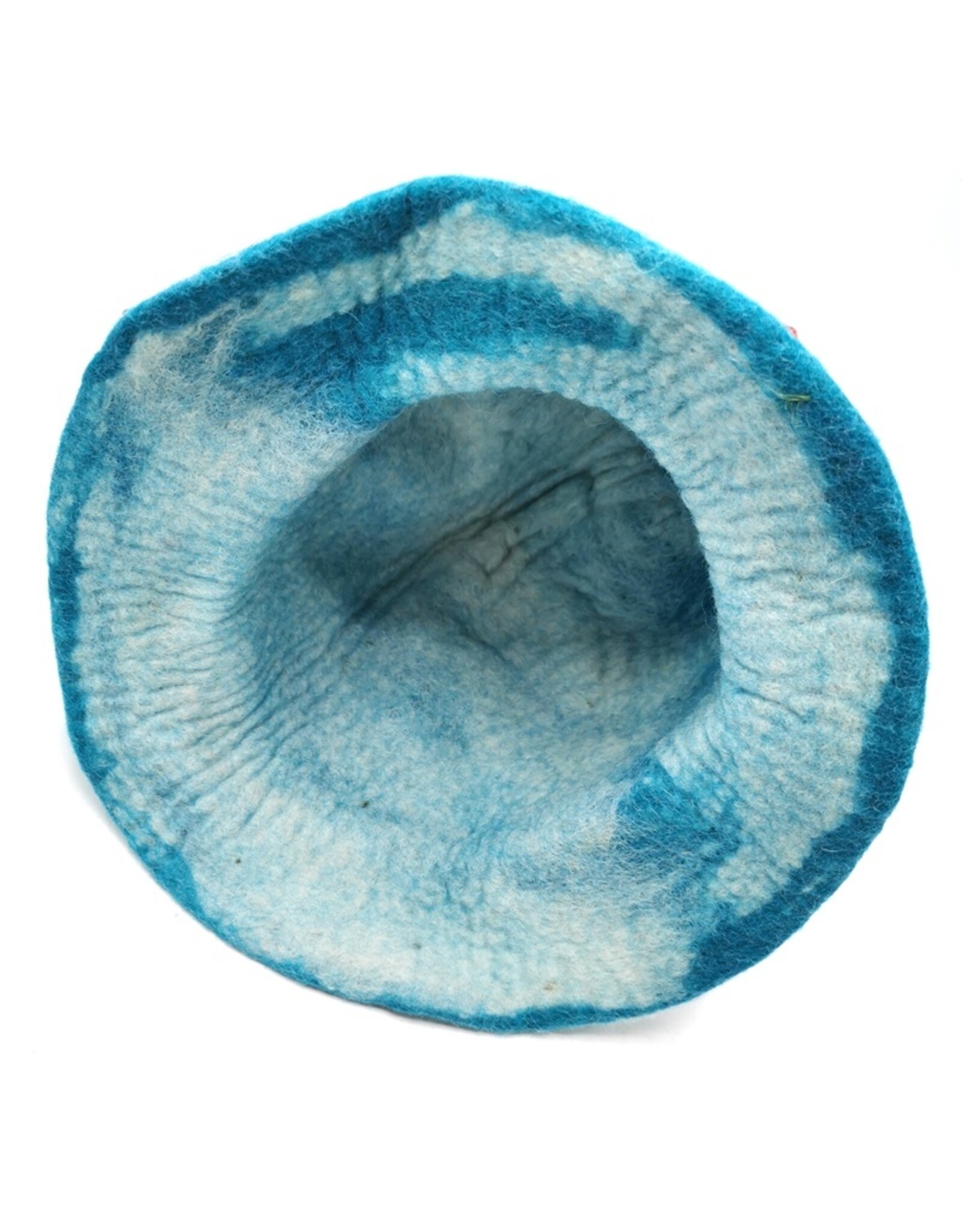 Trukado Miscellaneous - Felt hat "Mushroom Fly Swamp" turquoise-red