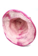 Trukado Miscellaneous - Felt hat "Mushroom Fly Swamp" pink-red