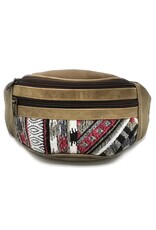 Trukado Small leather bags, clutches and more -  Leather waist bag with gobelin grey