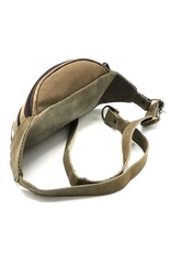 Trukado Small leather bags, clutches and more -  Leather waist bag with gobelin grey