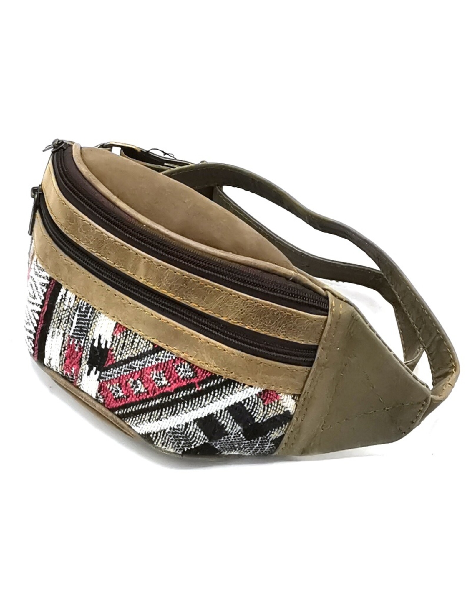 Trukado Small leather bags, clutches and more -  Leather waist bag with gobelin grey