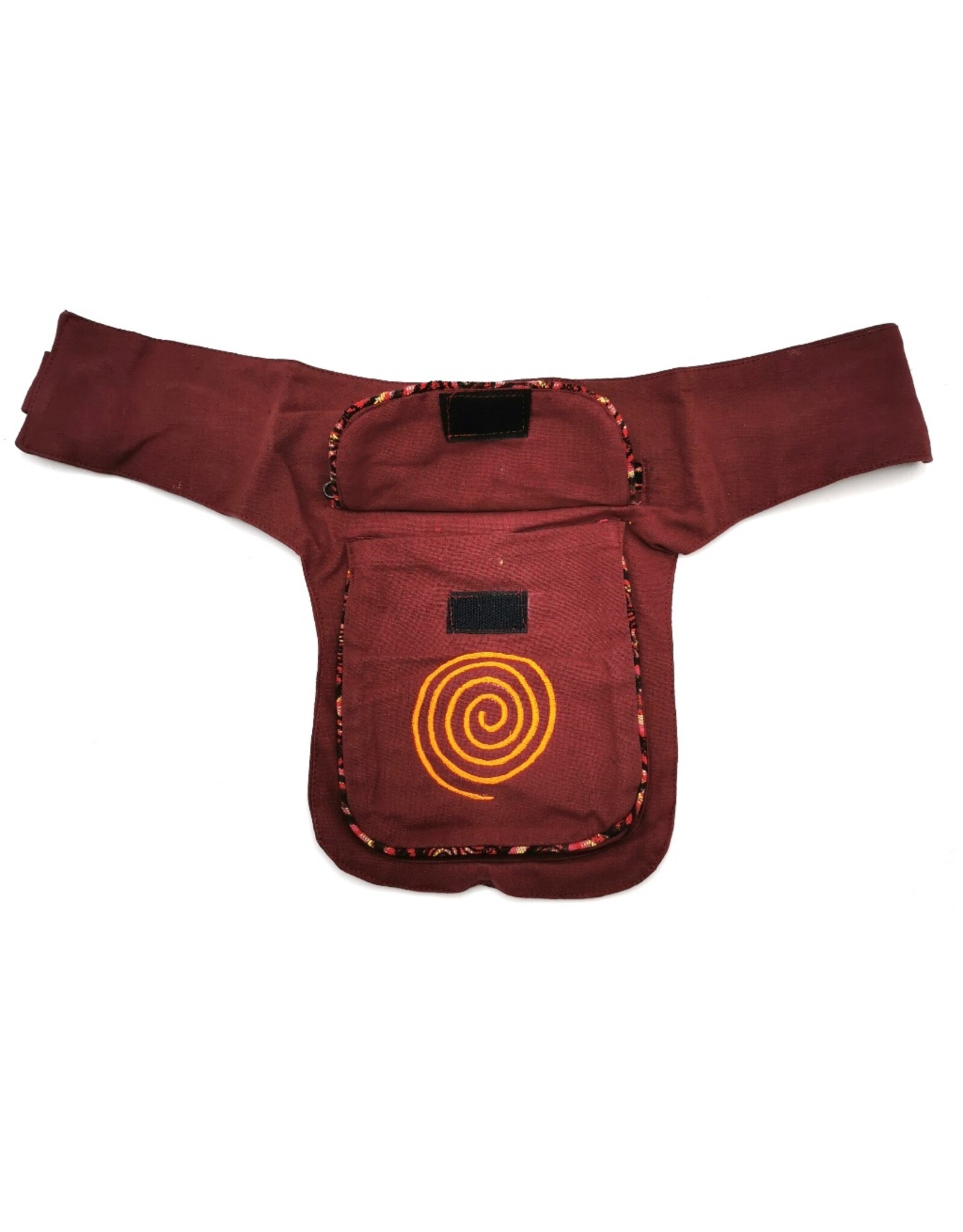 Trukado Fashion bags - Waistbag Colourful Cotton  with Embroidery red