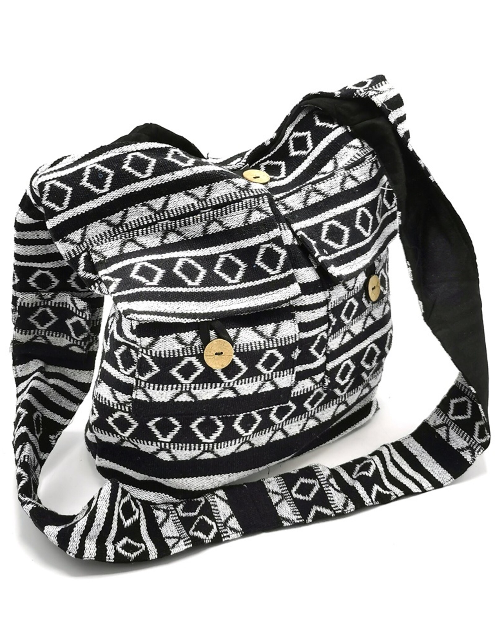 Trukado Fashion bags - Hobo bag Woven Fabric with Ethnic Pattern