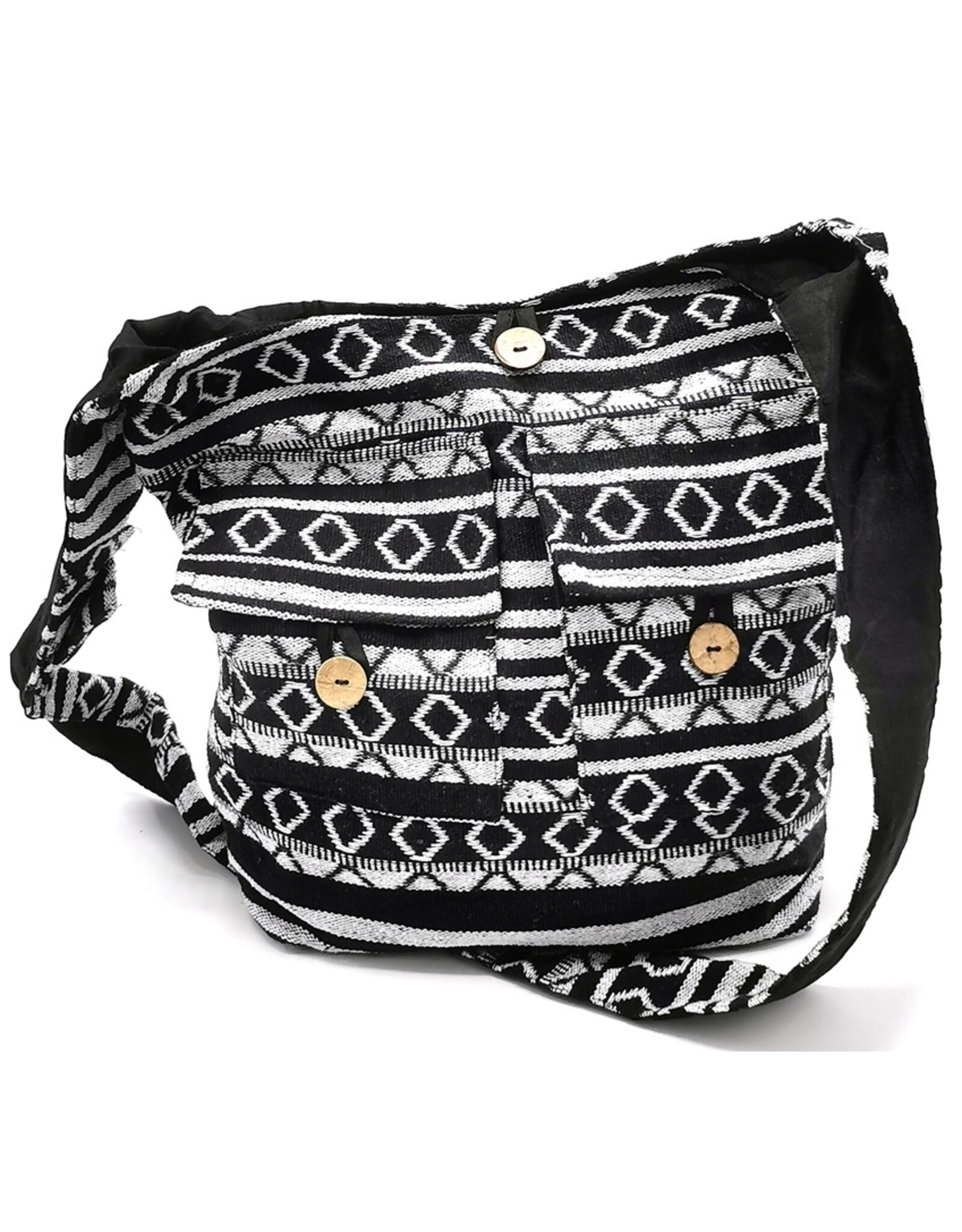 Trukado Fashion bags - Hobo bag Woven Fabric with Ethnic Pattern