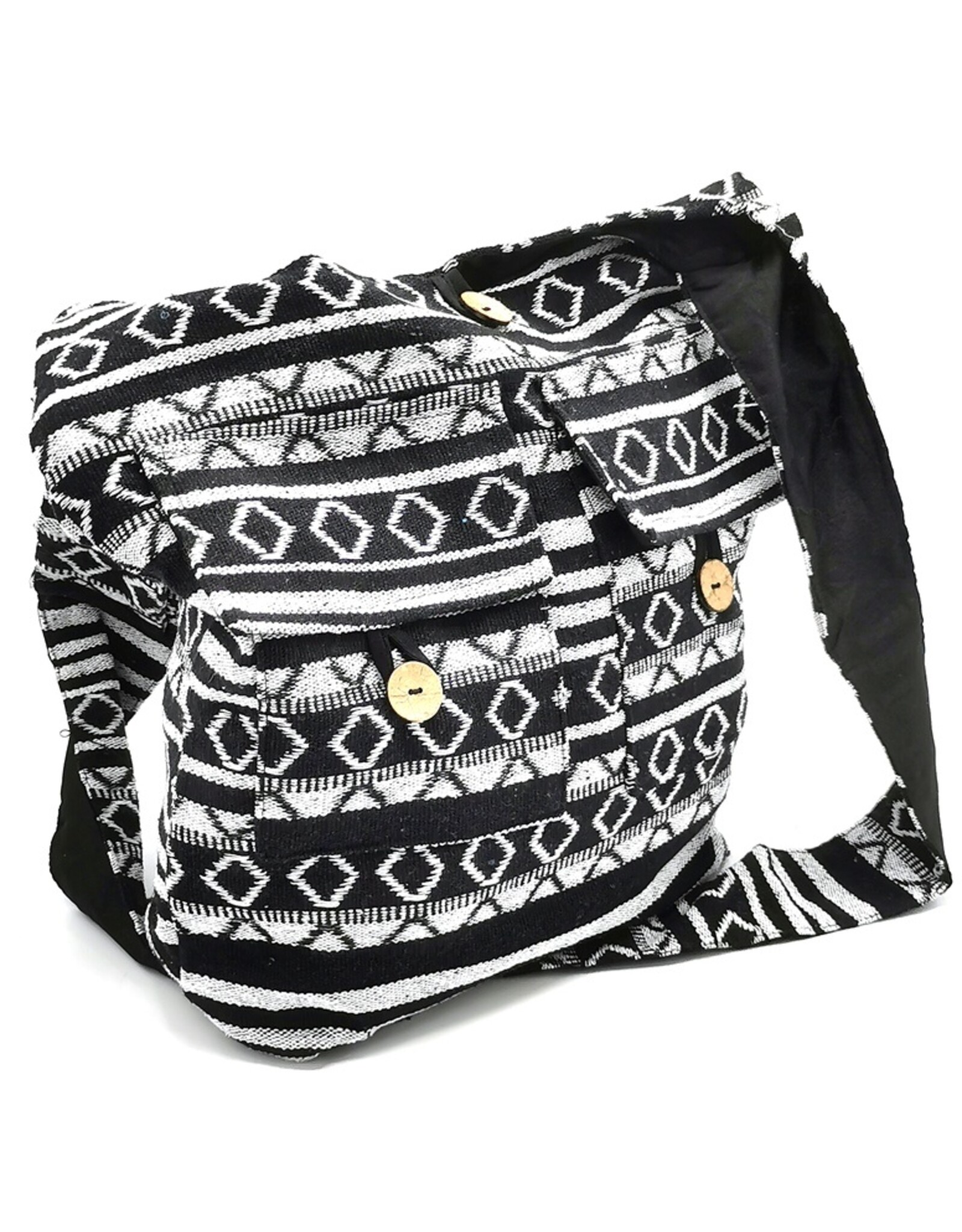 Trukado Fashion bags - Hobo bag Woven Fabric with Ethnic Pattern