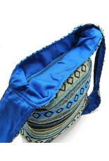 Trukado Fashion bags - Hobo bag Woven Fabric with Ethnic Pattern  Turquoise