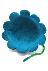 Trukado Miscellaneous - Felt hat Flower Turquoise