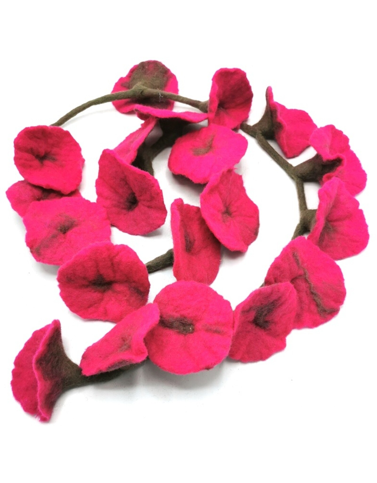 Trukado Miscellaneous - Felt Flower Garland Fuchsia approx. 180cm