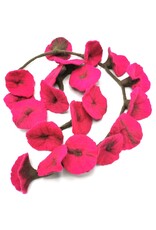 Trukado Miscellaneous - Felt Flower Garland Fuchsia approx. 180cm