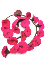 Trukado Miscellaneous - Felt Flower Garland Fuchsia approx. 180cm