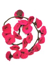 Trukado Miscellaneous - Felt Flower Garland Fuchsia approx. 180cm