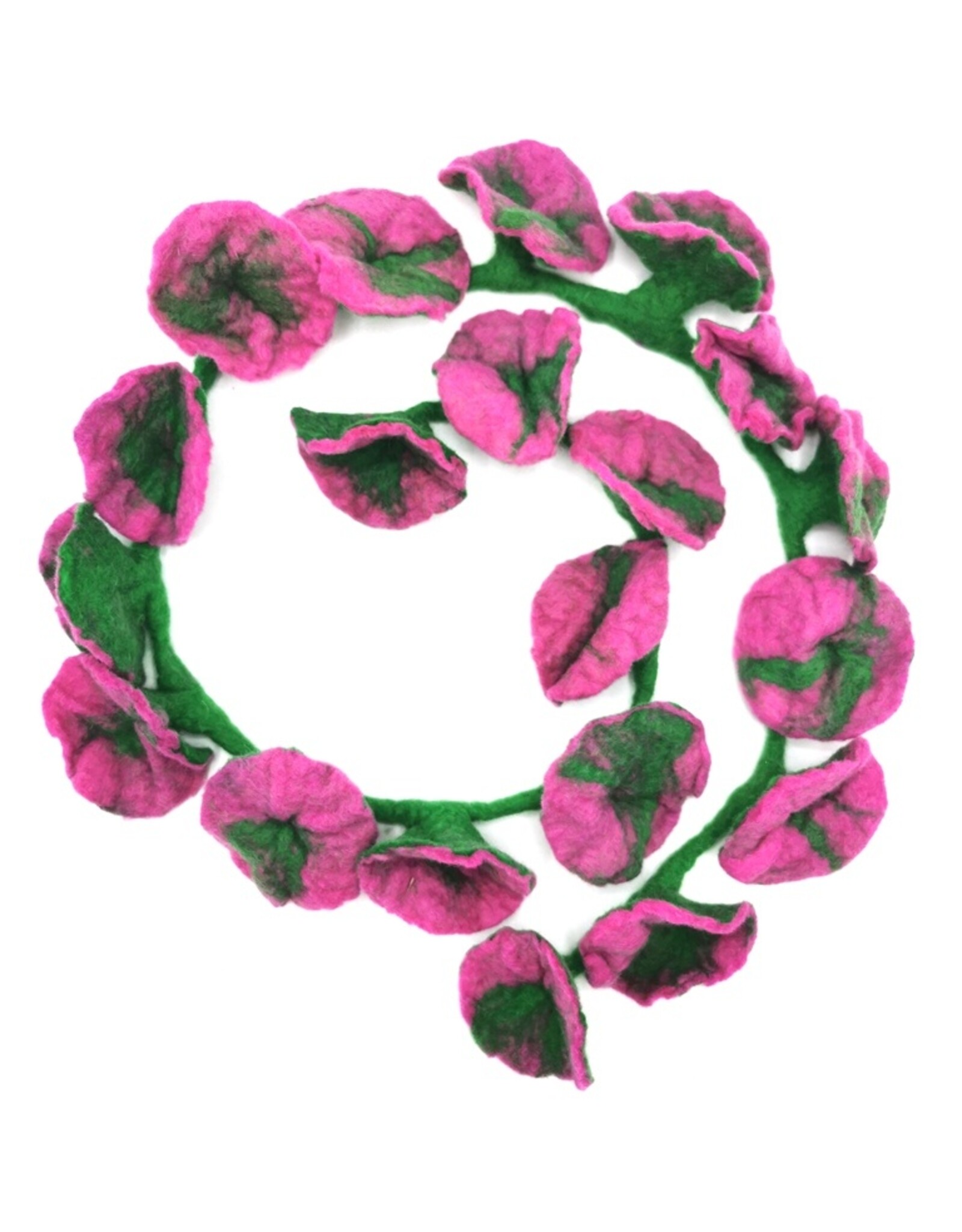 Trukado Miscellaneous - Vilten Bloemen Slinger Belle handgemaakt, ca 180cm