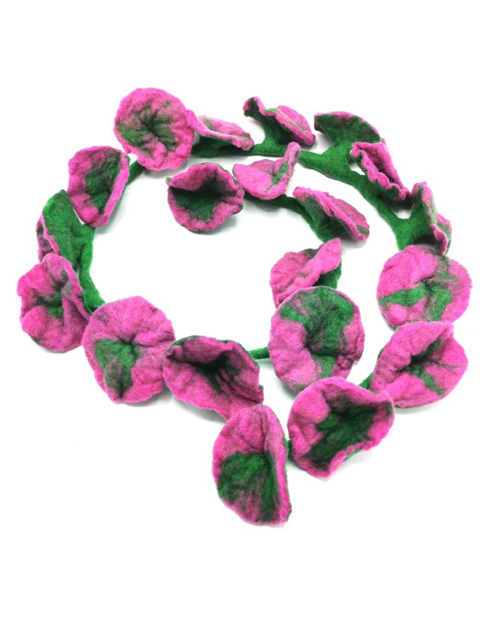 Trukado Miscellaneous - Vilten Bloemen Slinger Belle handgemaakt, ca 180cm