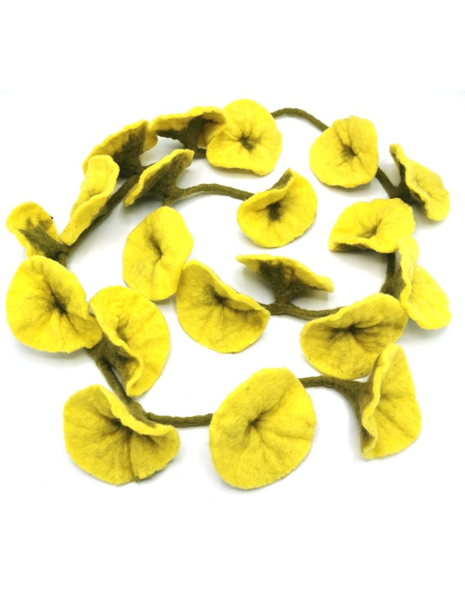 Trukado Miscellaneous - Felt Flower Sling Yellow handmade, approx. 180cm