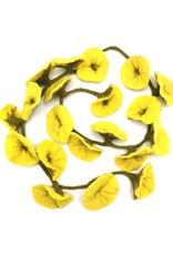 Trukado Miscellaneous - Felt Flower Sling Yellow handmade, approx. 180cm