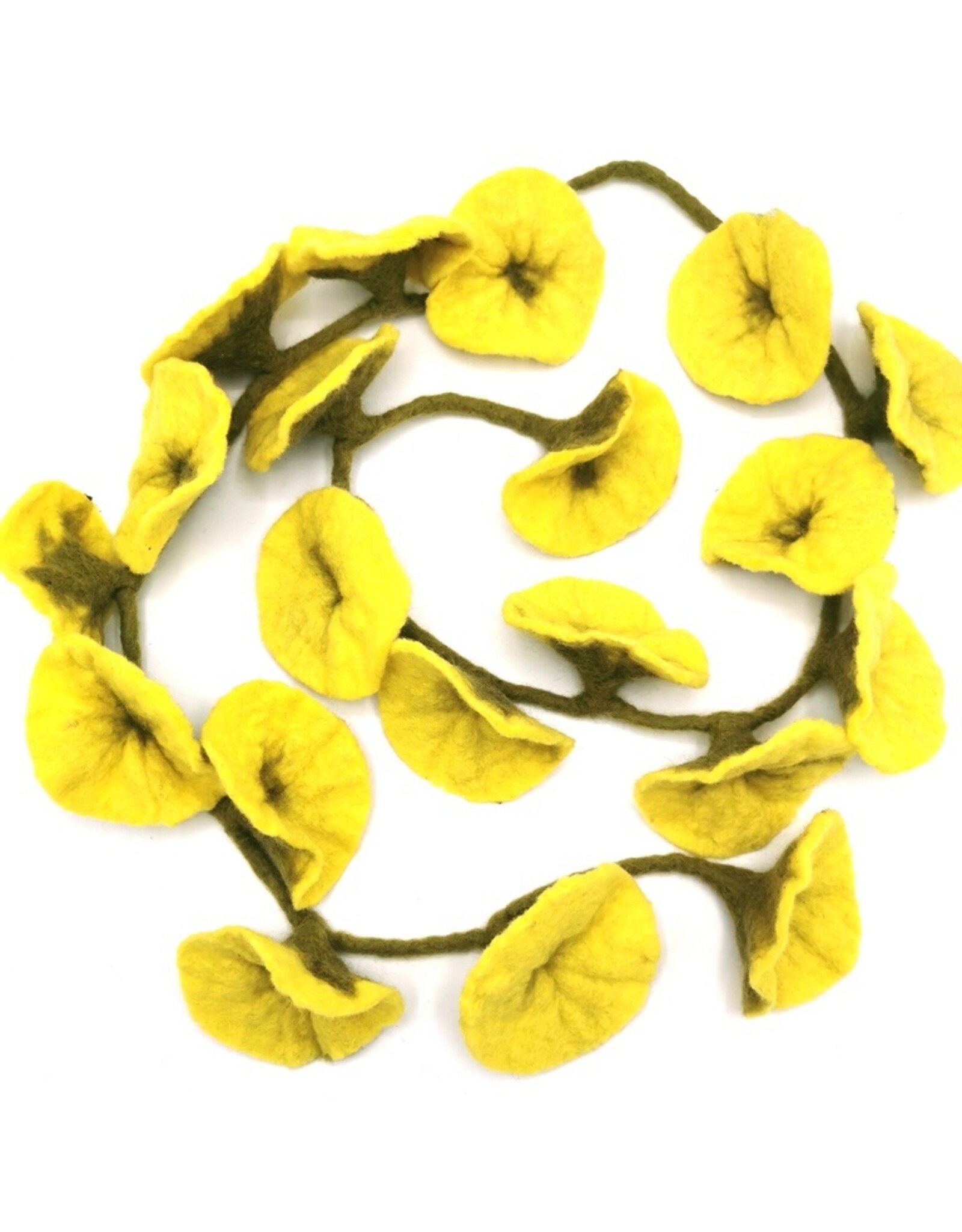 Trukado Miscellaneous - Felt Flower Sling Yellow handmade, approx. 180cm