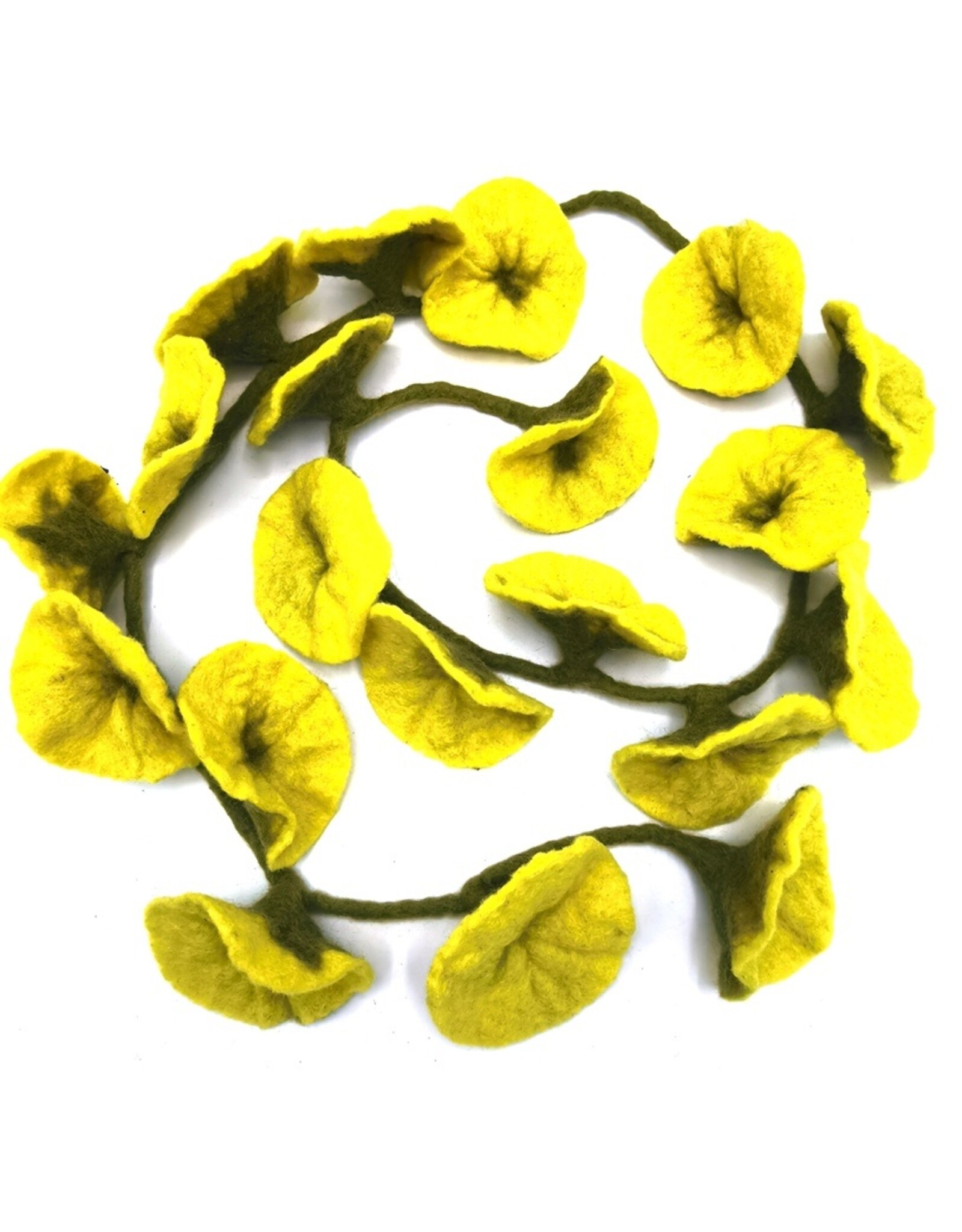 Trukado Miscellaneous - Felt Flower Sling Yellow handmade, approx. 180cm