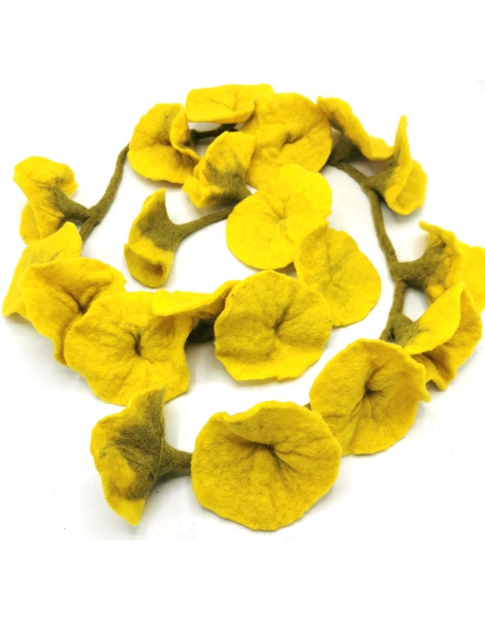 Trukado Miscellaneous - Felt Flower Sling Yellow handmade, approx. 180cm