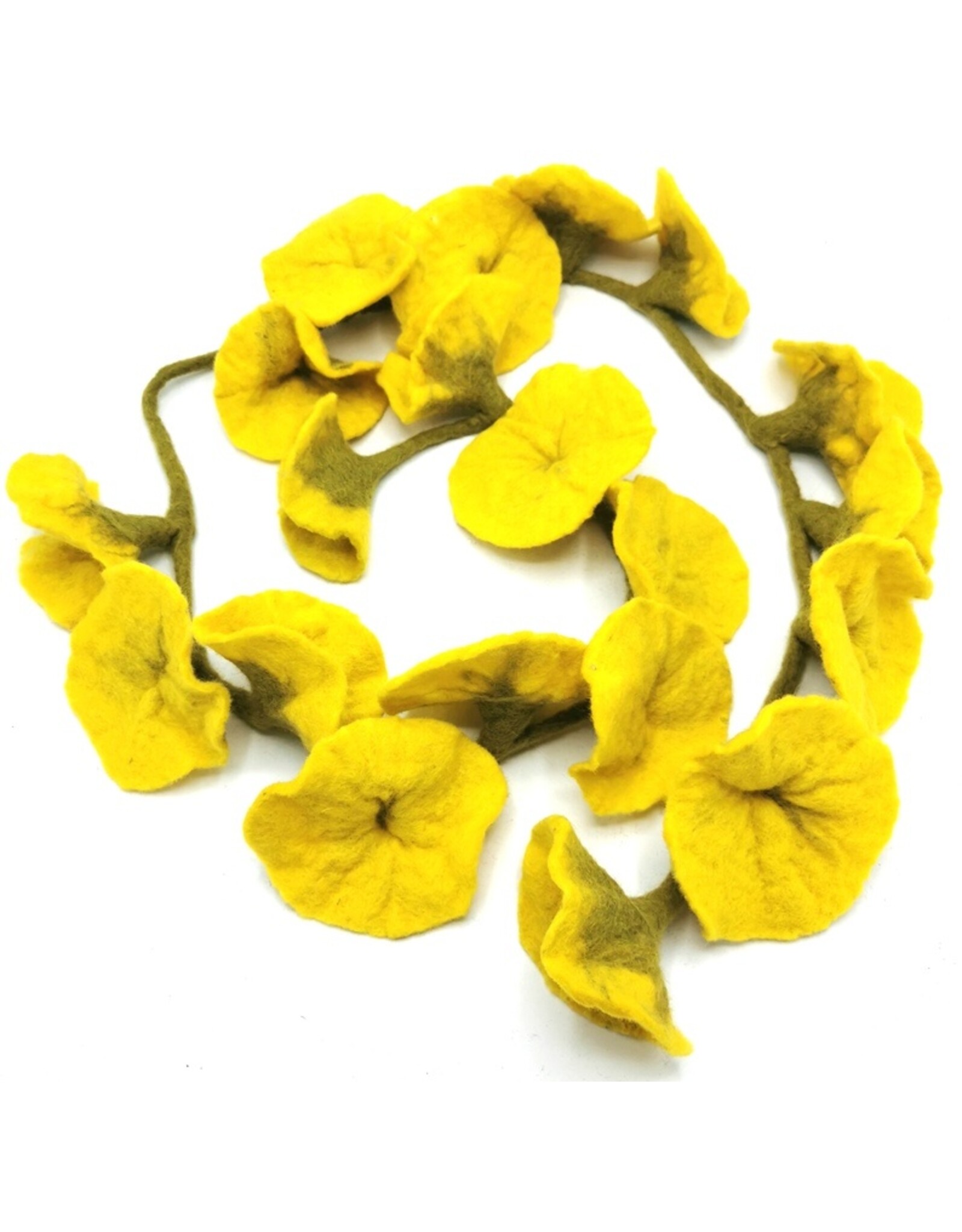 Trukado Miscellaneous - Felt Flower Sling Yellow handmade, approx. 180cm