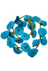 Trukado Miscellaneous - Vilten Bloemen Slinger Turquoise handgemaakt, 180cm