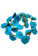 Trukado Miscellaneous - Vilten Bloemen Slinger Turquoise handgemaakt, 180cm