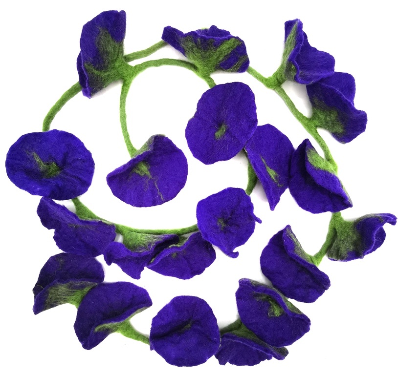 50FT Mardi Gras klatergoud slinger, paars groen goud metallic twist