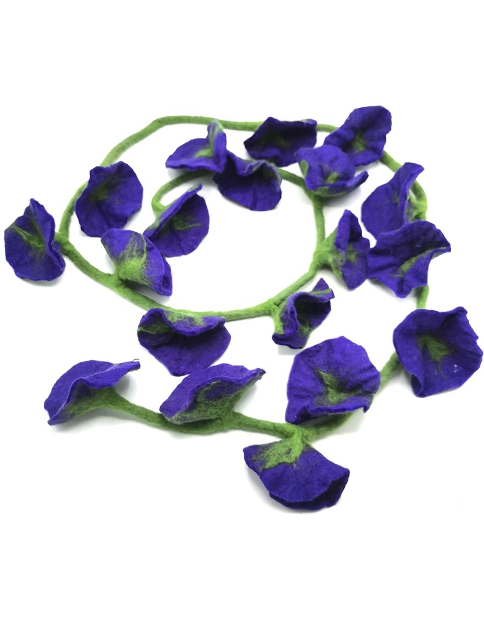 Trukado Miscellaneous - Felt Flower Sling Purple handmade, approx. 180cm