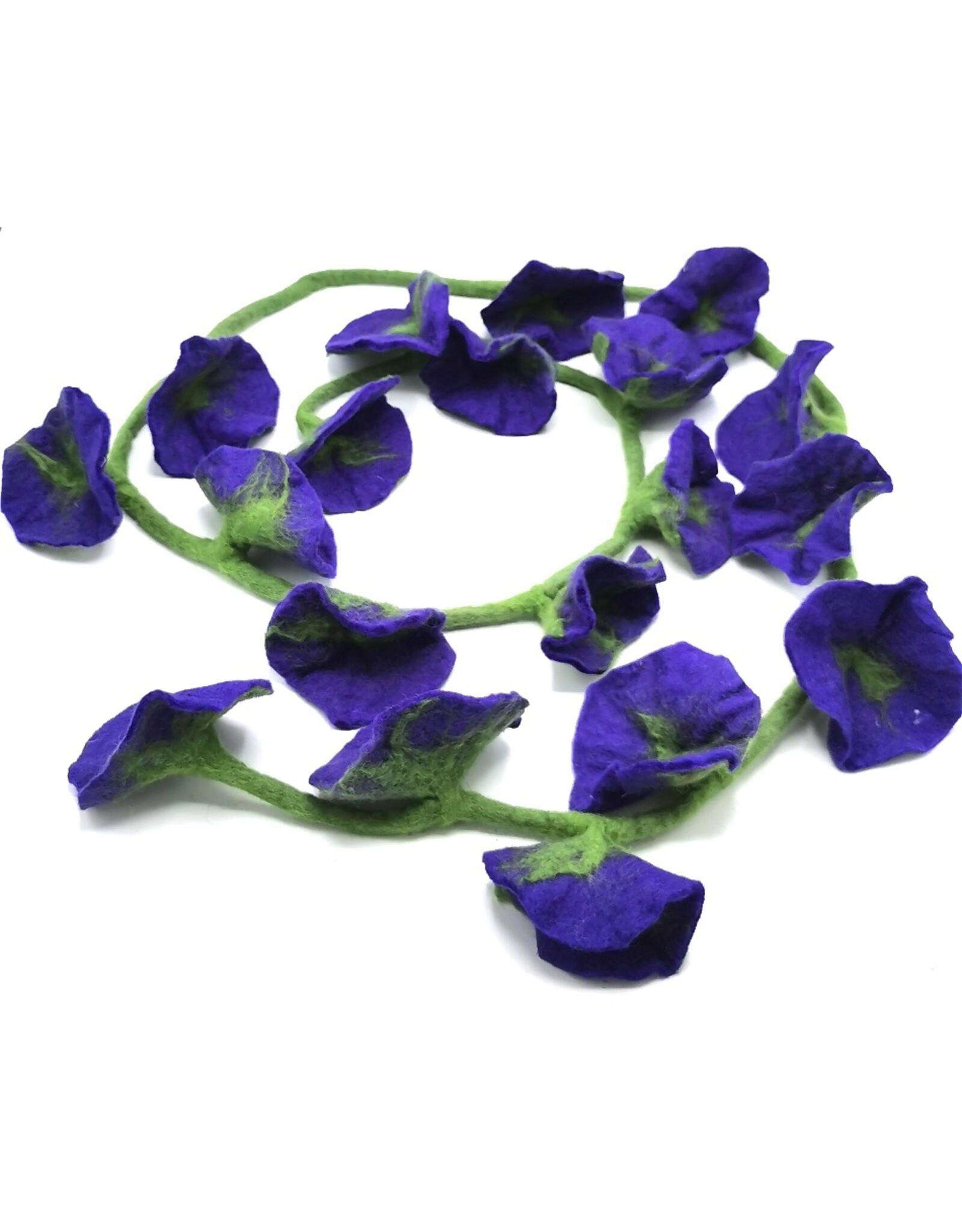 Trukado Miscellaneous - Felt Flower Sling Purple handmade, approx. 180cm